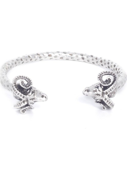 Erkek Antik Gümüş Kaplama Koçbaşı Bileklik fiyatları