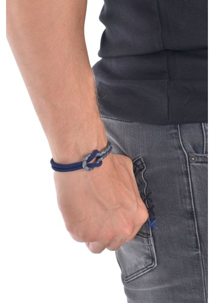 Erkek Lacivert Kombin Bileklik