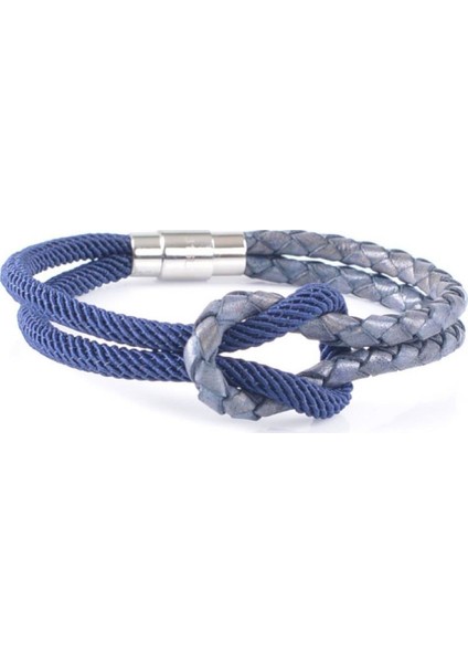 Erkek Lacivert Kombin Bileklik modelleri