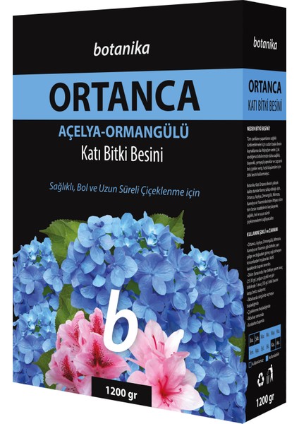 5340 KBS (Botanika 5340 Ortanca İçin Granül Katı Besin 1200 GR. + Gardener 10481 Bahçe El Küreği)