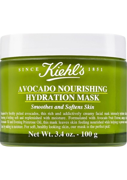 Avocado Nourishing Hydration Mask 100G - Cildi Besleyen ve Nemlendiren Avokado Yüz Maskesi