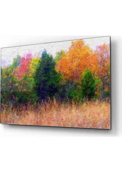 Pastel Cam Tablo 50 x 70 Uv Baskı Temperli