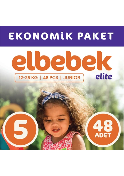 Elbebek Elite Bebek Bezi 5 Numara Junior 48 Adet