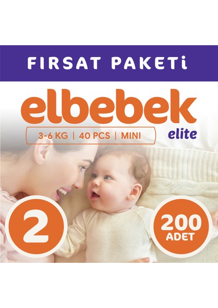 Bebek Bezi 2 Numara Mini 200 Adet