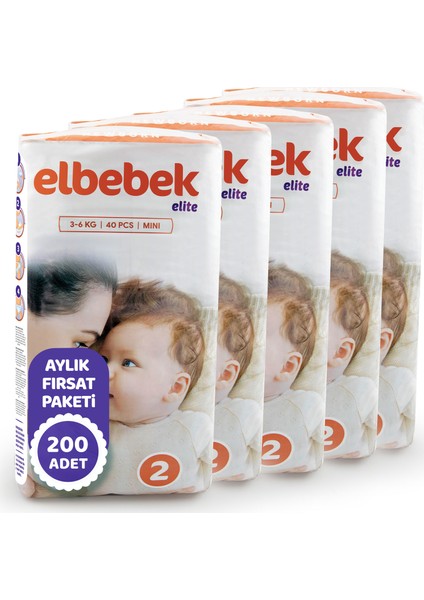 Bebek Bezi 2 Numara Mini 200 Adet