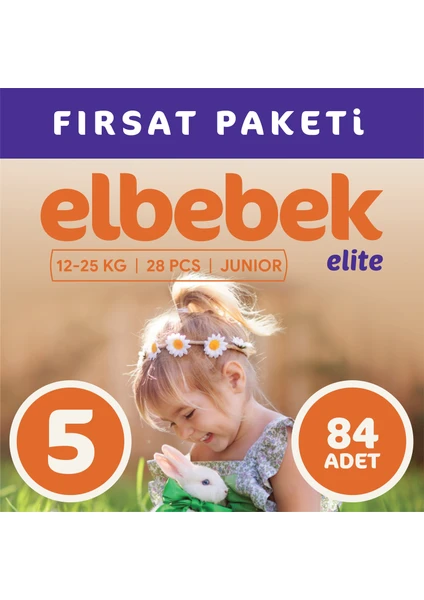 Elbebek Elite Bebek Bezi 5 Numara Junior 84 Adet