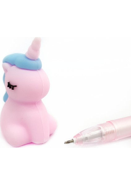 Unicorn Iki Renk Jel Kalem - Pembe Mavi