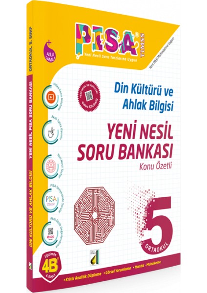 Akıllı Pisa 4b Din Kültürü ve Ahlak Bilgisi Soru Bankas 5. Sınıf