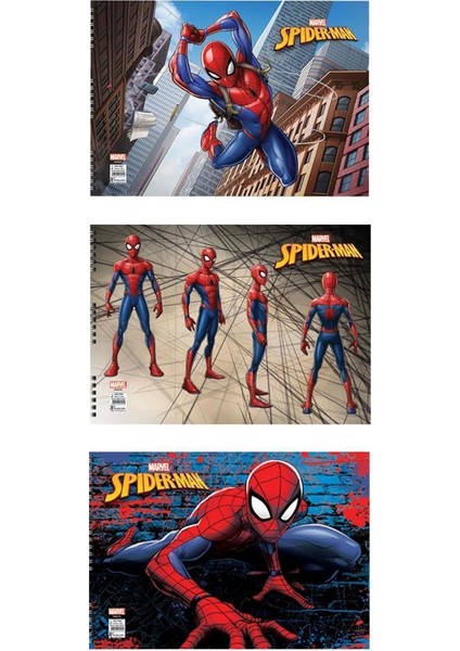 Spider 15 Yaprak Resim Defteri 25 x 35 cm 3'lü
