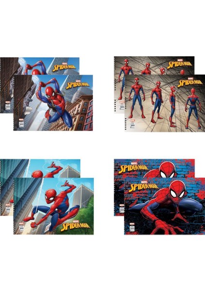 Spider 15 Yaprak Resim Defteri 25 x 35 cm 8'li