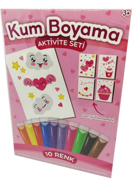 Sevimli Bulutlar Kum Boyama Aktivite Seti