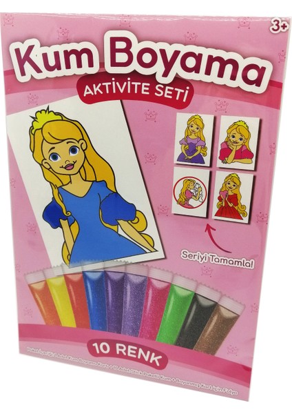 Balo Elbiseli Prenses Kum Boyama Aktivite Seti