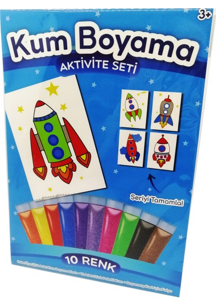 Falkon Roket Kum Boyama Aktivite Seti