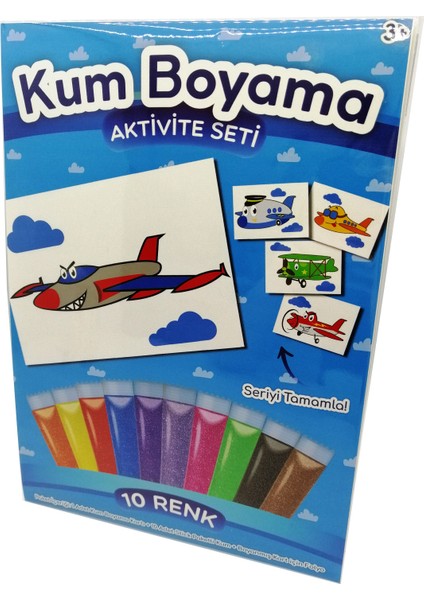 Süper Jet Uçak Kum Boyama Aktivite Seti