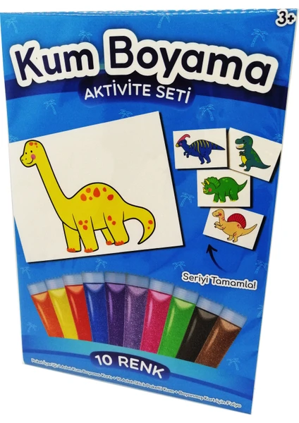 Kumbo Kum Boyama Brachiosaurus  Dinozor Kum Boyama Aktivite Seti