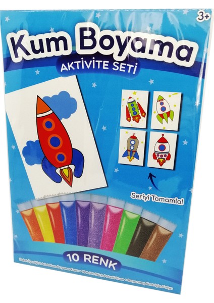 Alfa Roket Kum Boyama Aktivite Seti