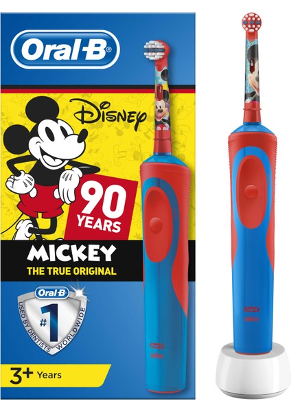 Mickey Mouse Şarj Edilebilir Diş Fırçası 3+ Yaş + 2'li Yedek Başlık