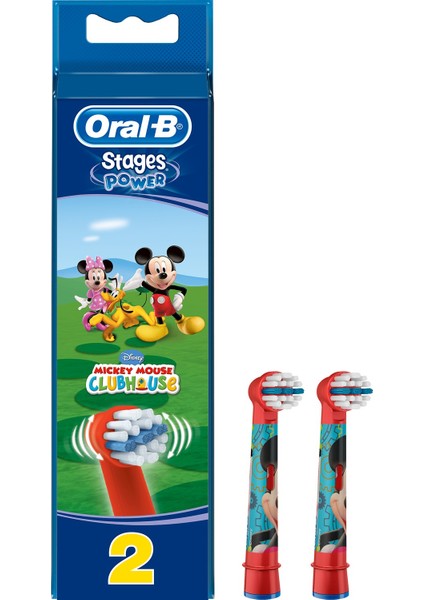 Mickey Mouse Şarj Edilebilir Diş Fırçası 3+ Yaş + 2'li Yedek Başlık