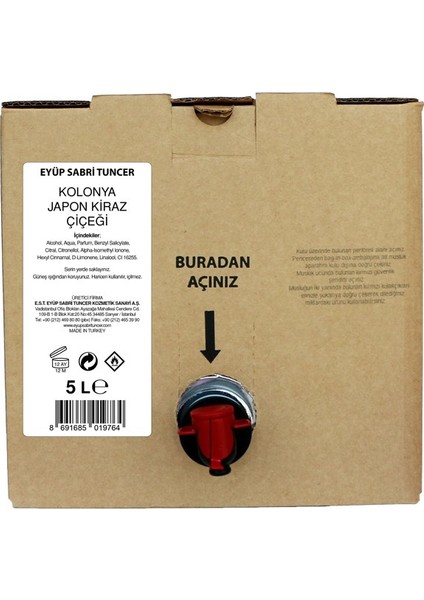 Japon Kiraz Çiçeği Kolonyası 5 lt