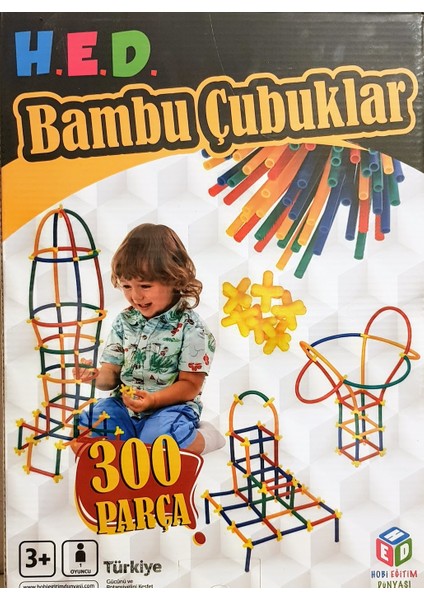 Hobi Eğitim Dünyası Bambu Çubuklar 300 Parça