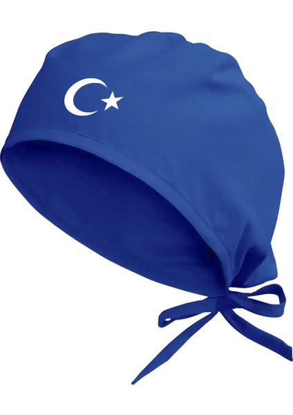 Ayyıldız Temalı Özel Tasarım Cerrahi Bone Mavi