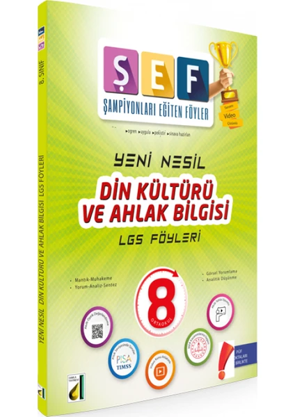 Damla Yayınevi Yeni Nesil Din Kültürü ve Ahlak Bilgisi LGS Föyleri - 8. Sınıf