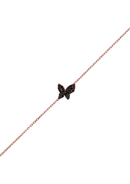 Kelebek Tasarım Kadın Gümüş Bileklik