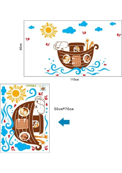 Nuhun Gemisi Anaokulu Duvar Sticker