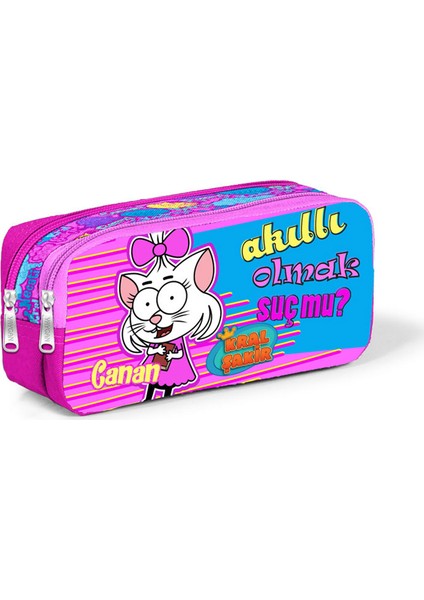 32169 Kız Çocuk Canan Karakterli Iki Bölmeli Kalemlik