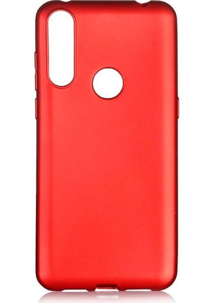 Huawei Y6P Kılıf Premier Silikon Koruma + Nano Glass Kırmızı
