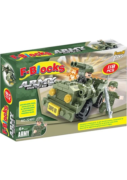 Furkan Toys F-Blocks Asker Seti 118 Parça