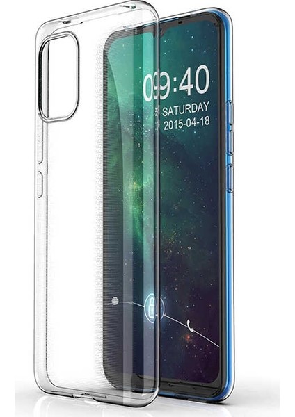 Xiaomi Mi 10 Lite Kılıf Süper Silikon Arka Koruma + Nano Glass Şeffaf