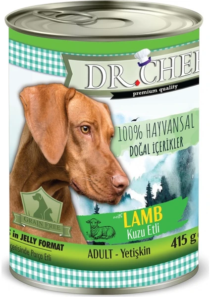 Dr Cheff Kuzu Etli Köpek Maması 415 gr 24'lü