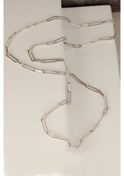 Gümüş Zincir Uzun Erkek Gümüş Kolye modelleri