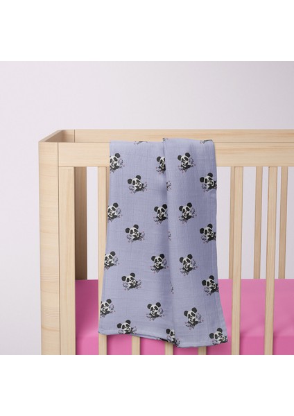 3'lü Kutu Müslin Örtü 110 cm x 80 cm - Hug Panda Mor fiyatları