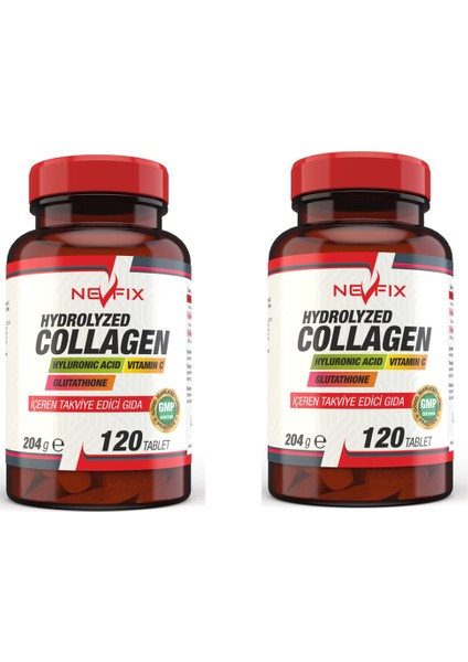 Collagen ( ) Hyaluronic Acid 120 Tablet x 2 Kutu