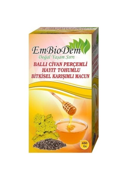 Civanperçemli-Hayıt Tohumlu Macun 450 gr