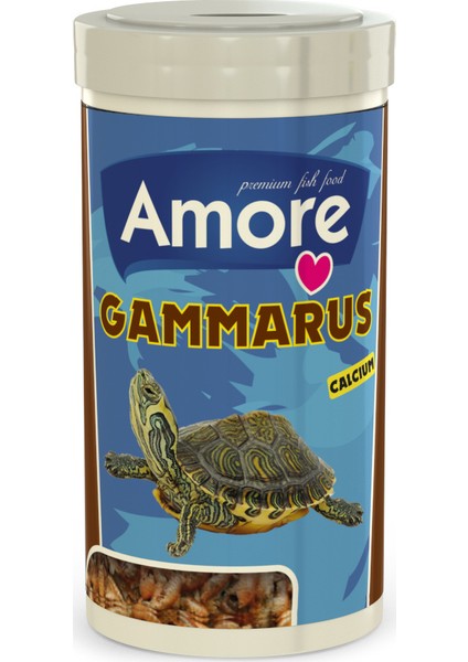 Gammarus 1000 ml Yüksek Protein Sürüngen ve Kaplumbağa Gamarus Yemi