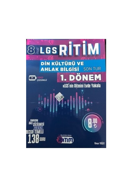 8. Sınıf LGS 1. Dönem Din Kültürü ve Ahlak Bilgisi Ritim Son Tur - Onur Yiğit