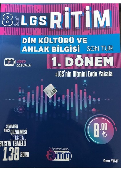 8. Sınıf LGS 1. Dönem Din Kültürü ve Ahlak Bilgisi Ritim Son Tur - Onur Yiğit