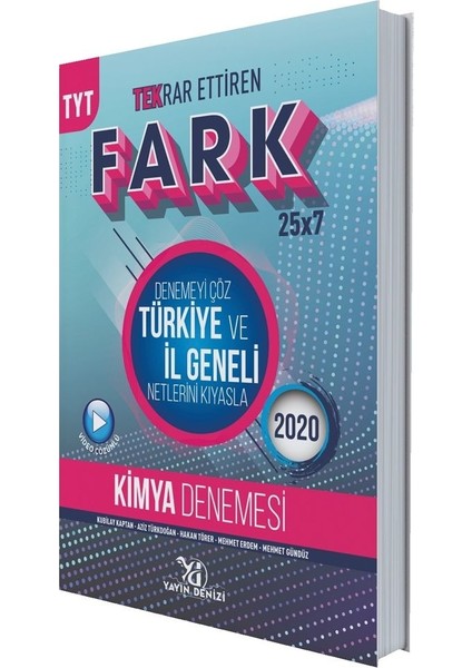 Yayın Denizi Yayınları TYT Kimya Fark Tekrar Ettiren 25 X 7 Denemesi