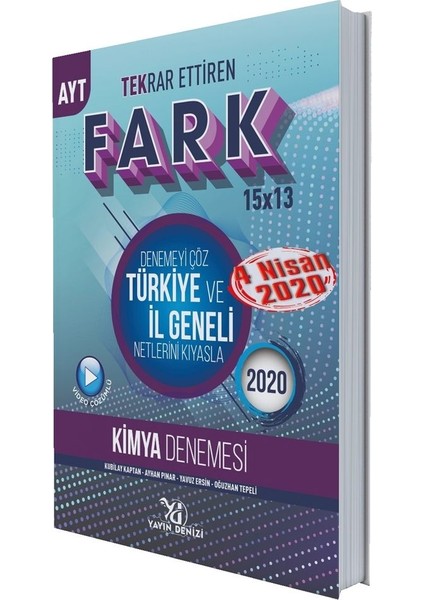 AYT Kimya Fark Tekrar Ettiren 15 X 13 Denemesi