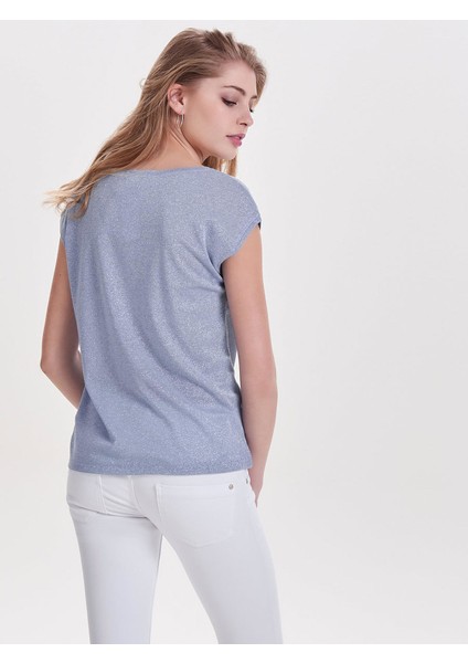 Onlsılvers S/s V Neck Kadın Bluz