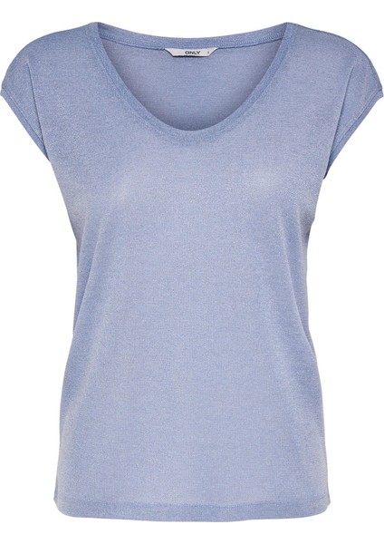 Onlsılvers S/s V Neck Kadın Bluz