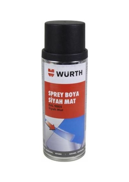 Sprey Tampon Boyası Mat Siyah 400 ml