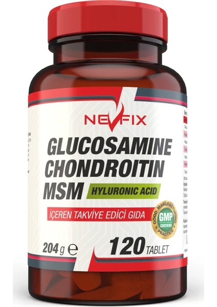 Glucosamine Chondroitin Msm Hyaluronic Acid 120 Tablet