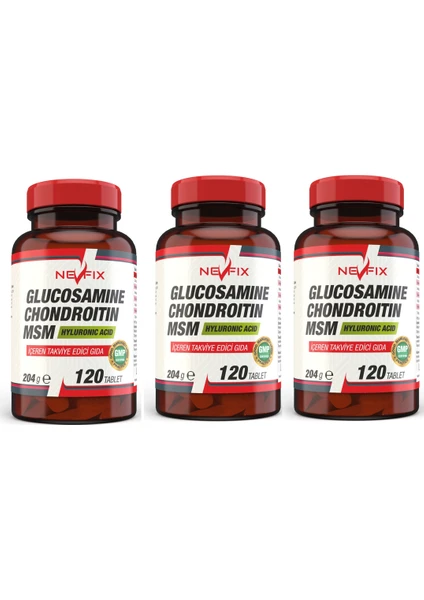 Glucosamine Chondroitin Msm 120 Tablet x 3 Kutu 360 Tablet