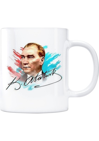 Atatürk Fotoğraflı Kupa Bardak