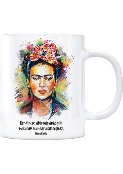 Frida Kahlo Kupa Bardak - Bir Aşık Seçiniz