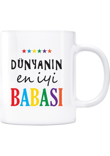 Dünyanın En Iyi Babası Kupa Bardak - Yıldızlı